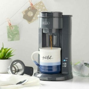 BELLA Single Serve Coffee Maker, Dual Brew, K-cup Compatible