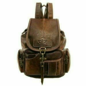 Women Girls Leather Backpack