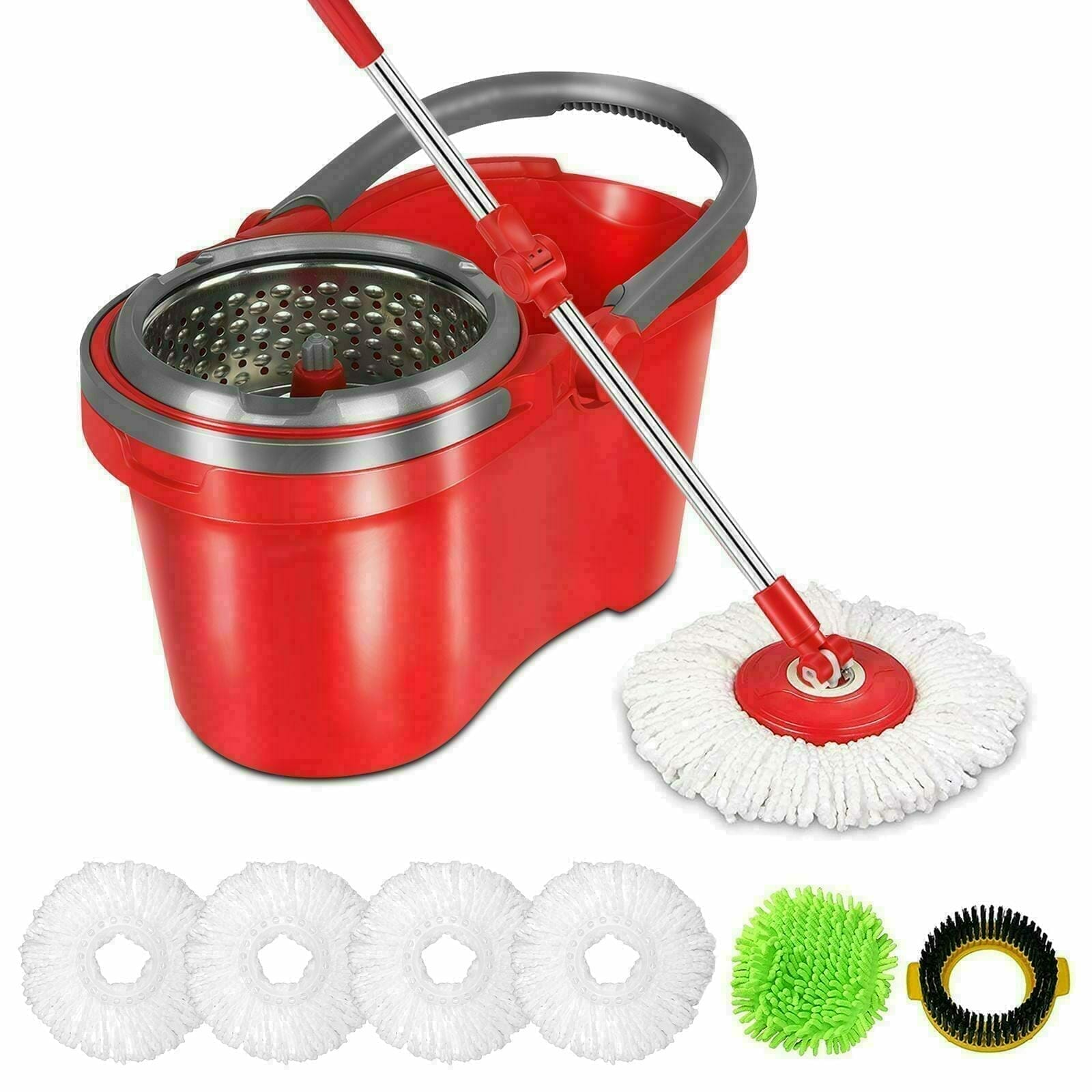 Spin Mop And Bucket With Wringer Set Spin Mop And Bucket With Wringer Set