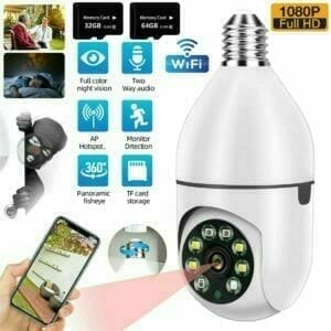 Pet Surveillance Camera LED Light Bulb