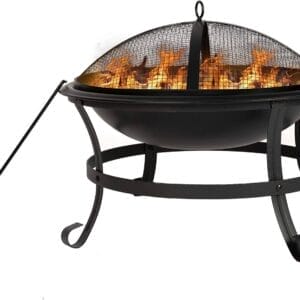 Wood Burning BBQ Grill Firepit